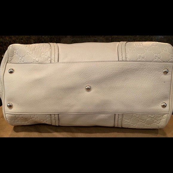 Vintage Gucci Guccissima Signoria Large Dome Cream - Picture 5 of 12